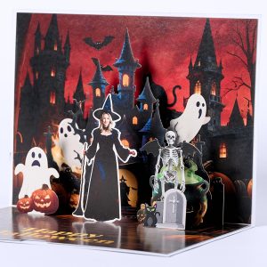 Customized 3D pop up card Q001