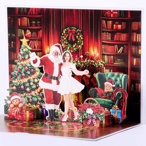 Customized 3D pop up card S001