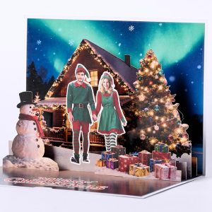 Customized 3D pop up card S004