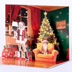 Customized 3D pop up card S006