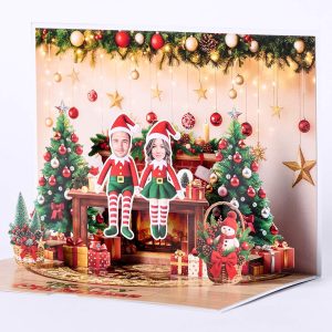Customized 3D pop up card S007