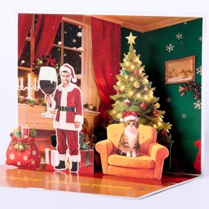Customized 3D pop up card S009