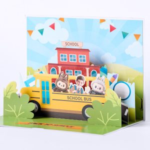Customized 3D pop up card V001