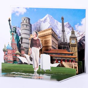 Customized 3D pop up card X001