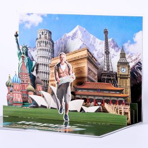 Customized 3D pop up card X002