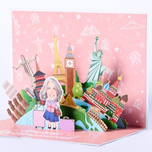 Customized 3D pop up card X003
