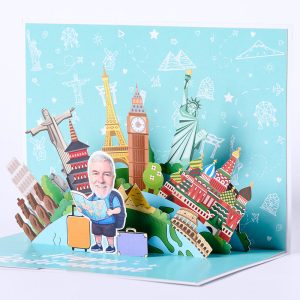 Customized 3D pop up card X004