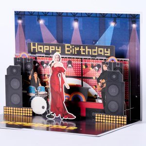 Customized 3D pop up card C002