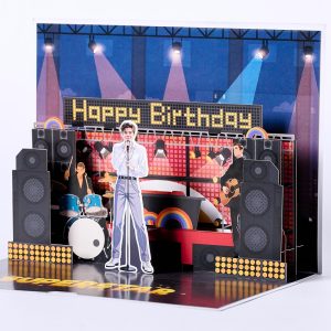Customized 3D pop up card D006