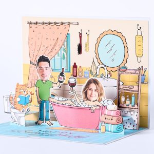 Customized 3D pop up card G002