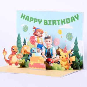 Customized 3D pop up card B009