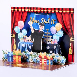 Customized 3D pop up card K004