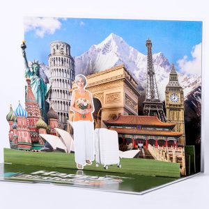 Customized 3D pop up card E001
