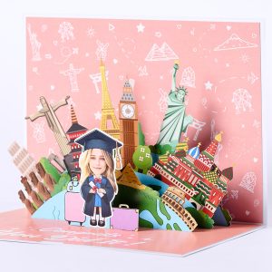 Customized 3D pop up card K001