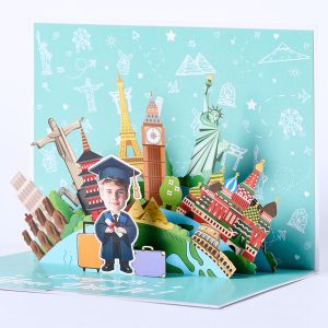 Customized 3D pop up card K002