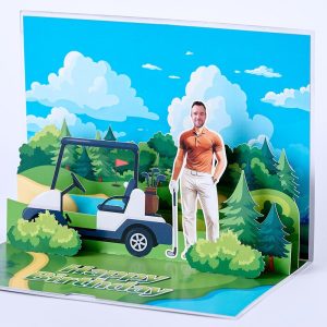 Customized 3D pop up card D009