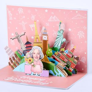 Customized 3D pop up card E002