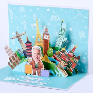 Customized 3D pop up card F002