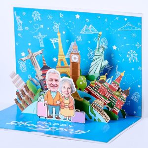 Customized 3D pop up card G007