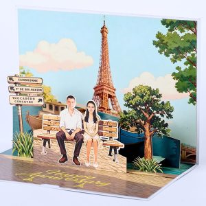 Customized 3D pop up card G008