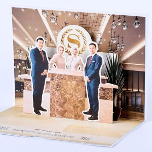 Customized 3D pop up card H001