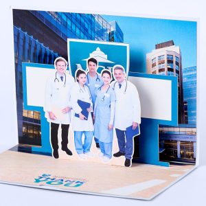 Customized 3D pop up card H004