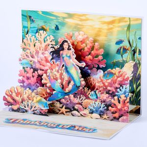 Customized 3D pop up card J004