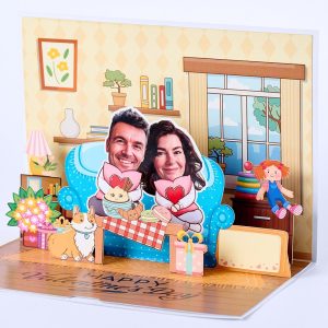 Customized 3D pop up card L005