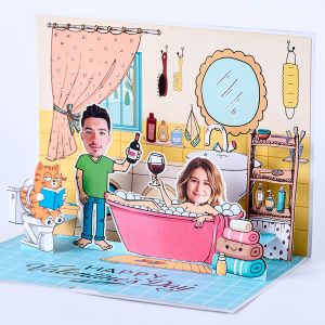 Customized 3D pop up card L006
