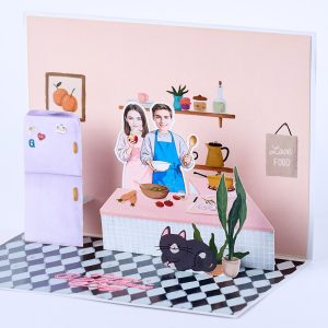 Customized 3D pop up card L011