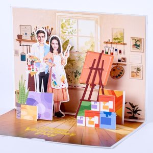 Customized 3D pop up card L012