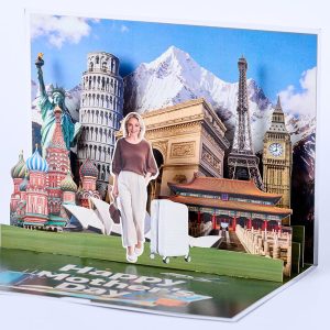 Customized 3D pop up card N007