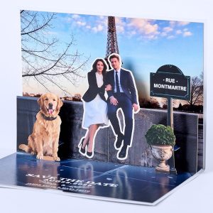 Customized 3D pop up card T003