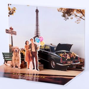 Customized 3D pop up card T004