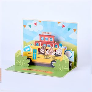 Customized 3D pop up card V002