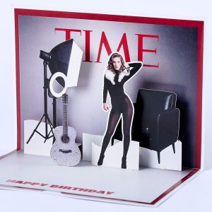 Customized 3D pop up card C007