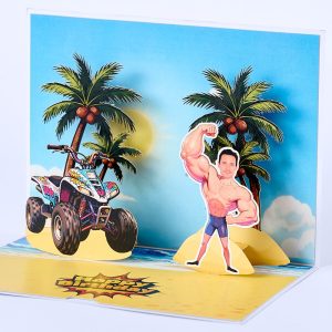 Customized 3D pop up card D011