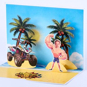 Customized 3D pop up card P010