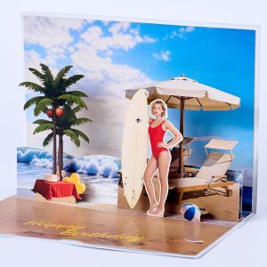 Customized 3D pop up card C005