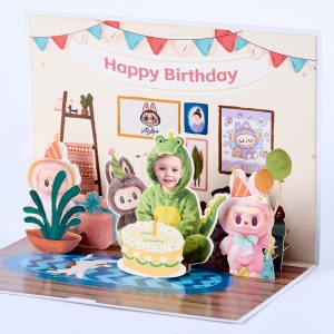 Customized 3D pop up card B012