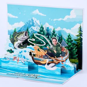 Customized 3D pop up card D008