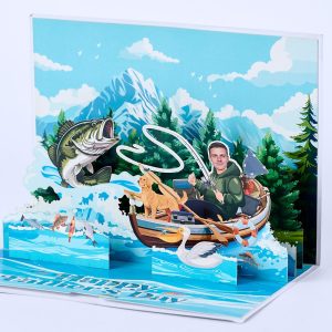 Customized 3D pop up card P006